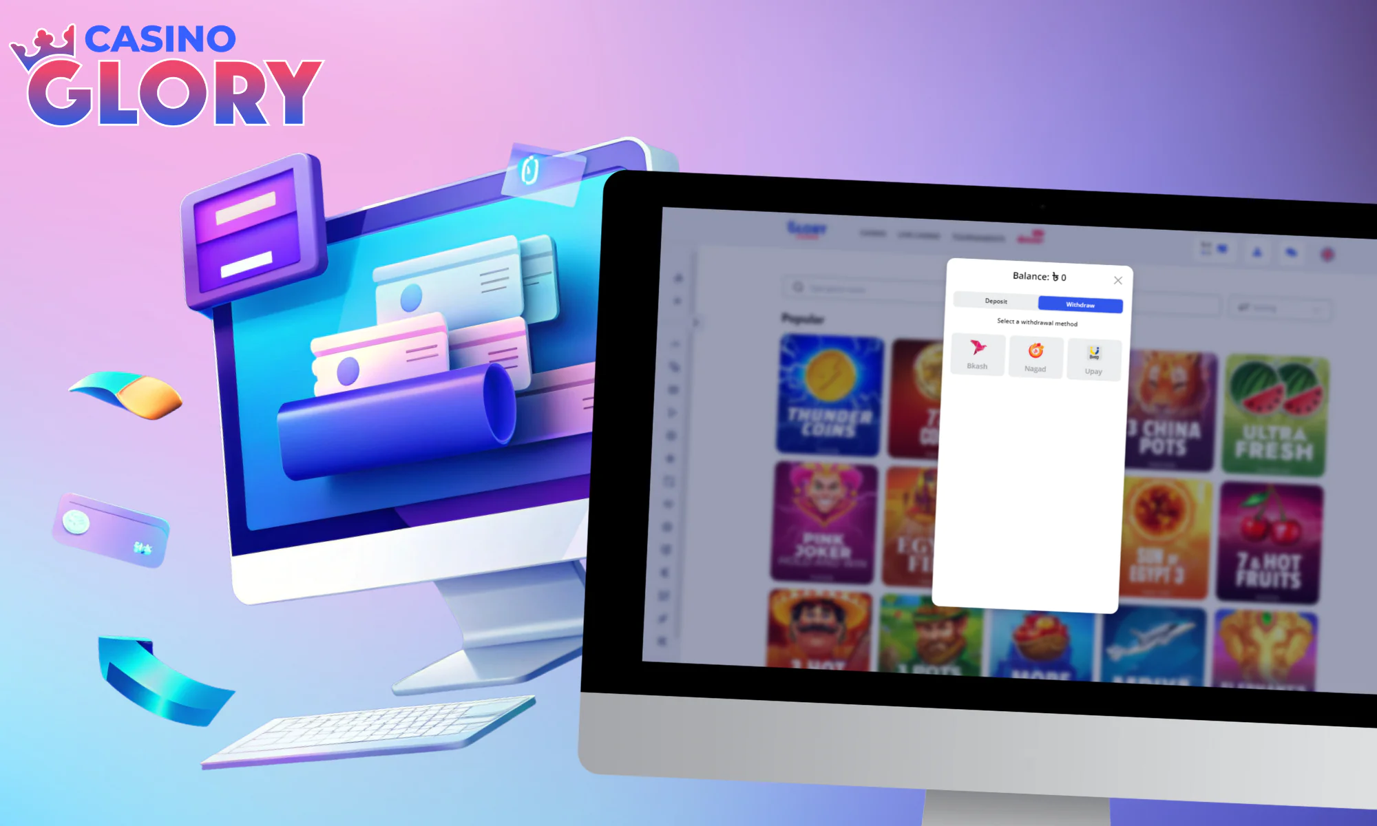 Glory Casino'dan bonus kazançlarını çekin